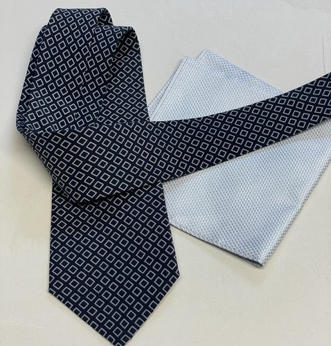 Silk tie blue ferentino - silk,