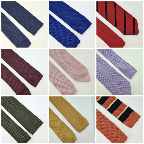 Skinny knitted tie - knitted,
