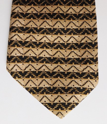 Next silk tie with - , brown