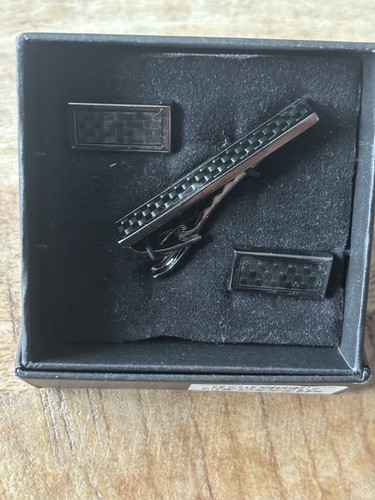 Next cufflink and tie clip - cufflink,